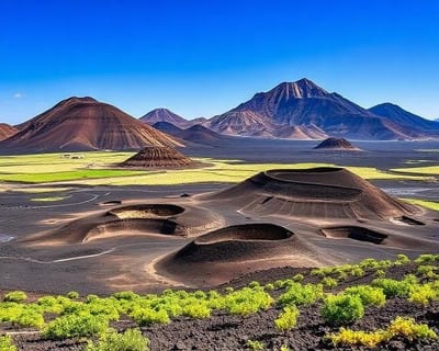 Vulkankrater und Lavafelder auf Lanzarote
