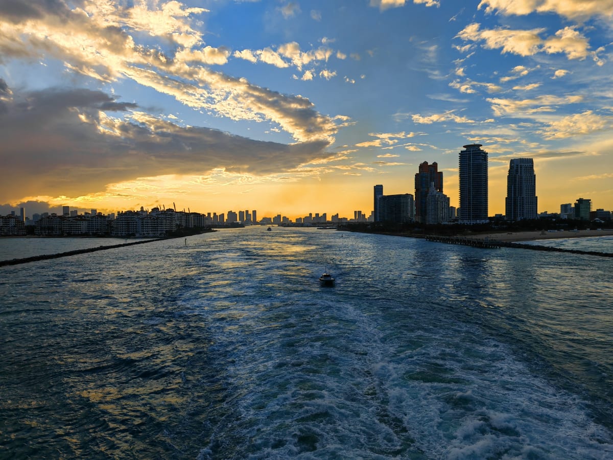 Auslaufen aus Miami