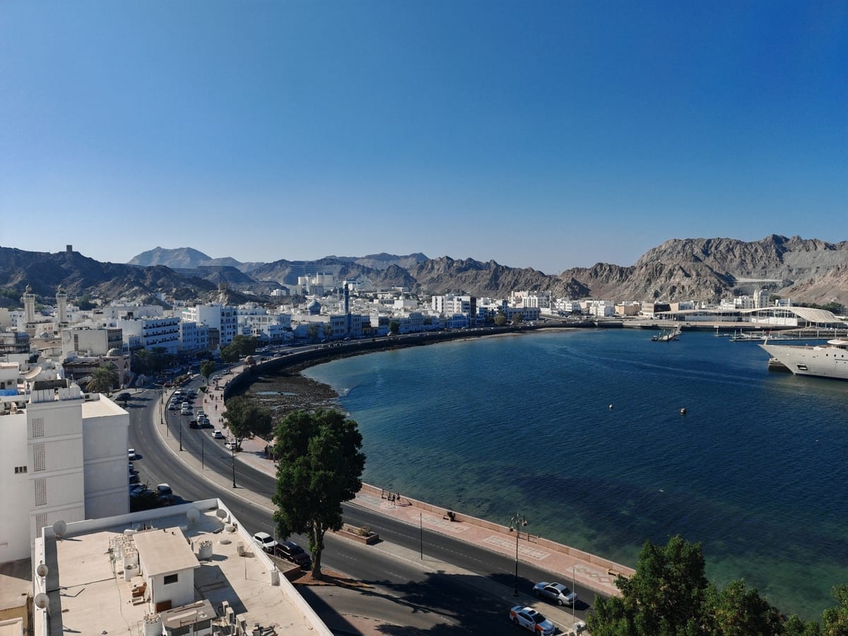 Panorama der Bucht von Muscat